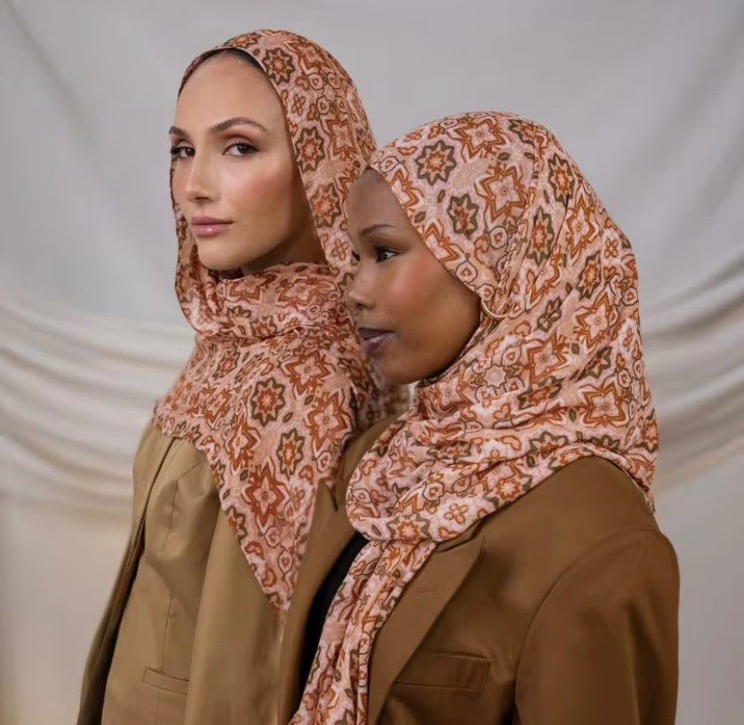 Hijab Imprimé Arabesque