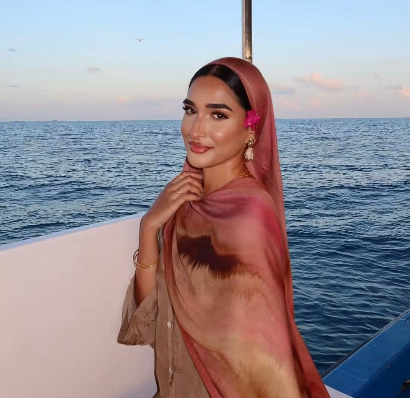 Voile Modal Dégradé Rose