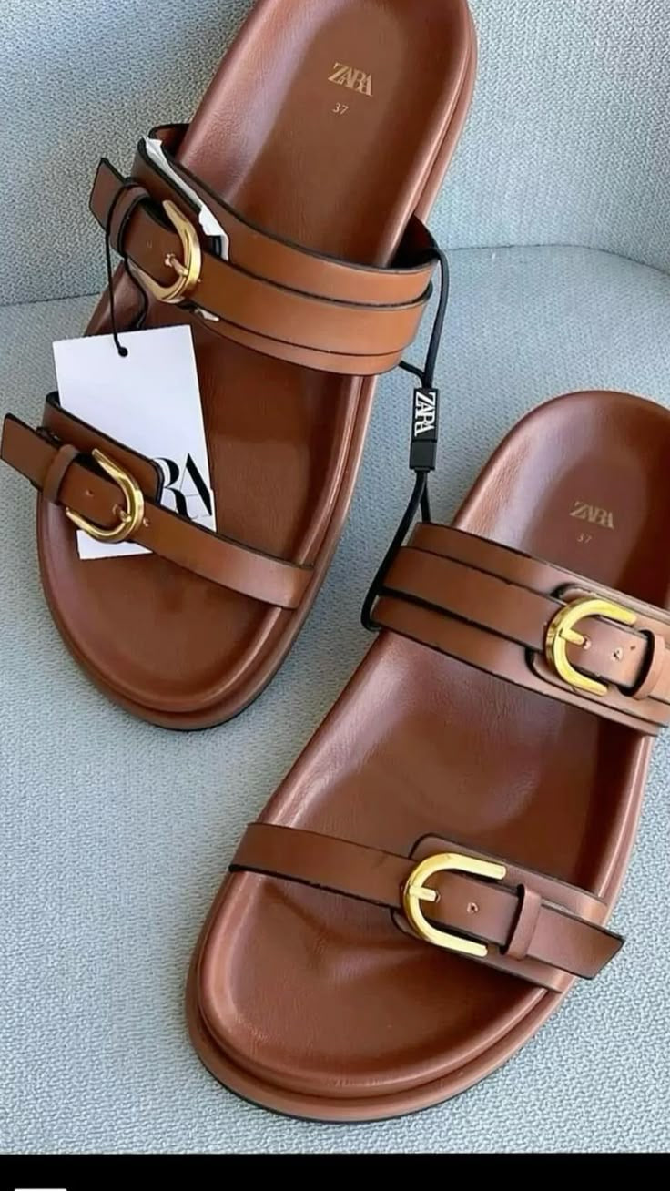 Sandales ZARA – Slides Tressées Boho