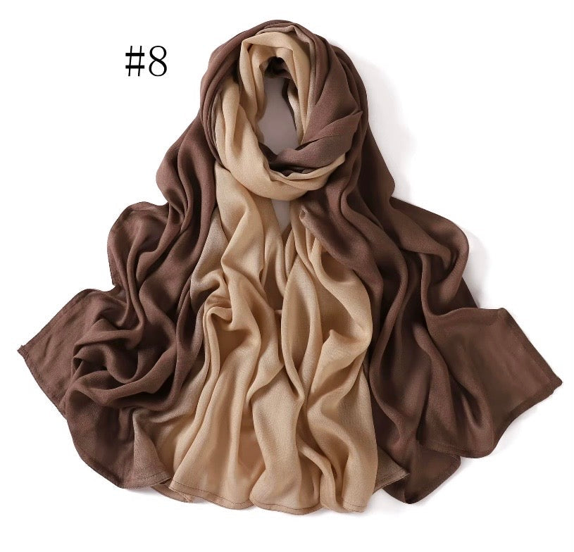 Voile Modale Dégradé Bicolore