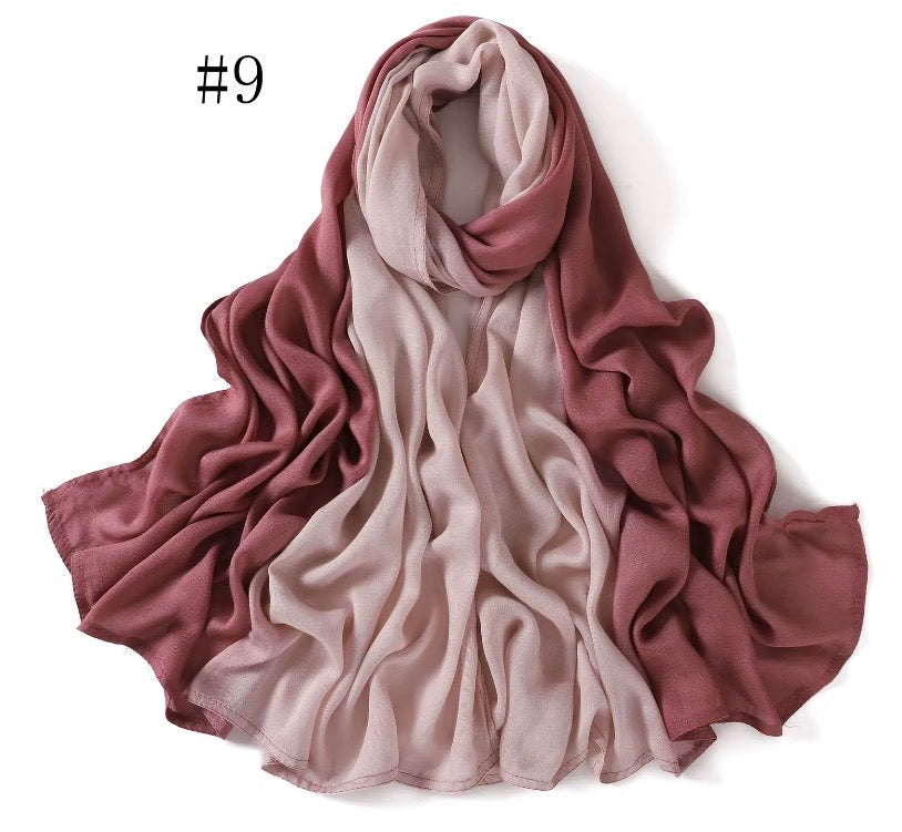 Voile Modale Dégradé Bicolore