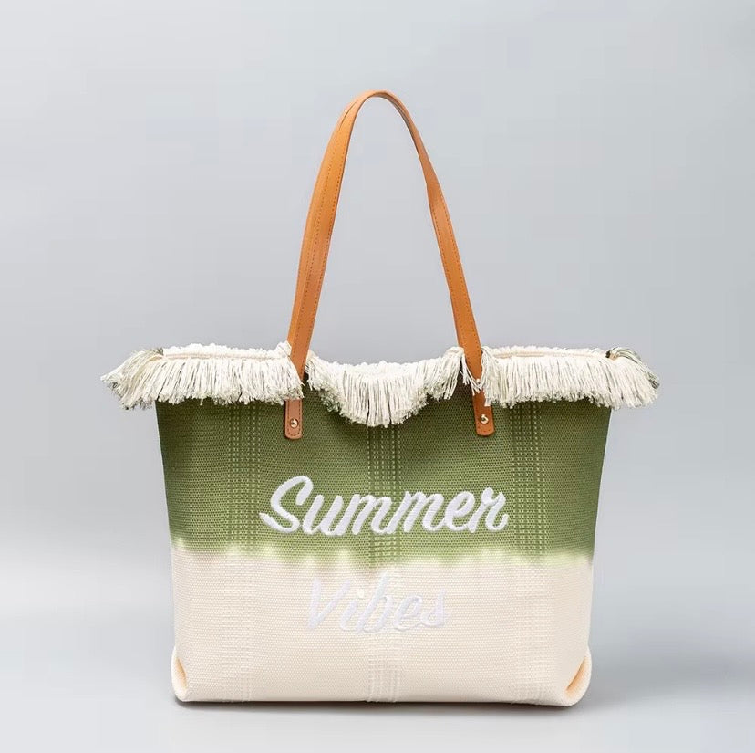 Tote Bag Summer Vibes à Franges – 6 Coloris