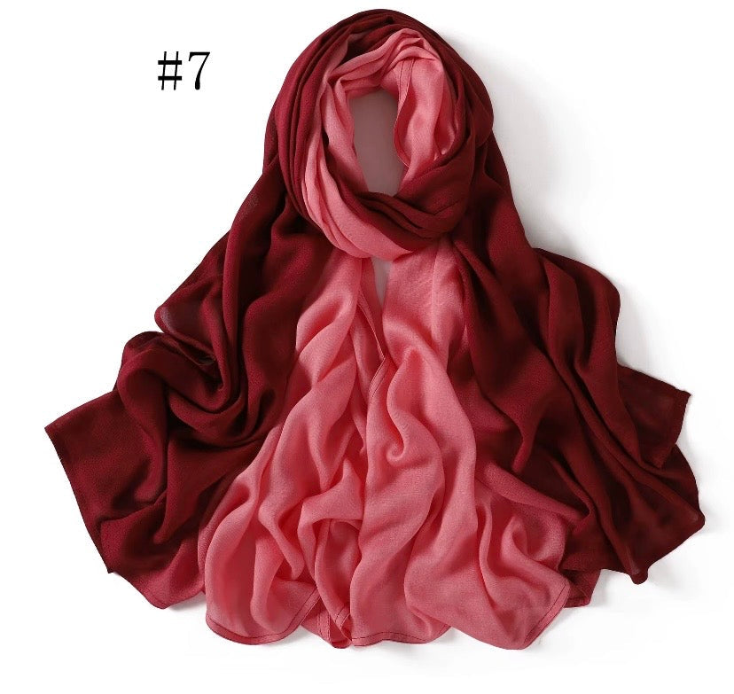 Voile Modale Dégradé Bicolore