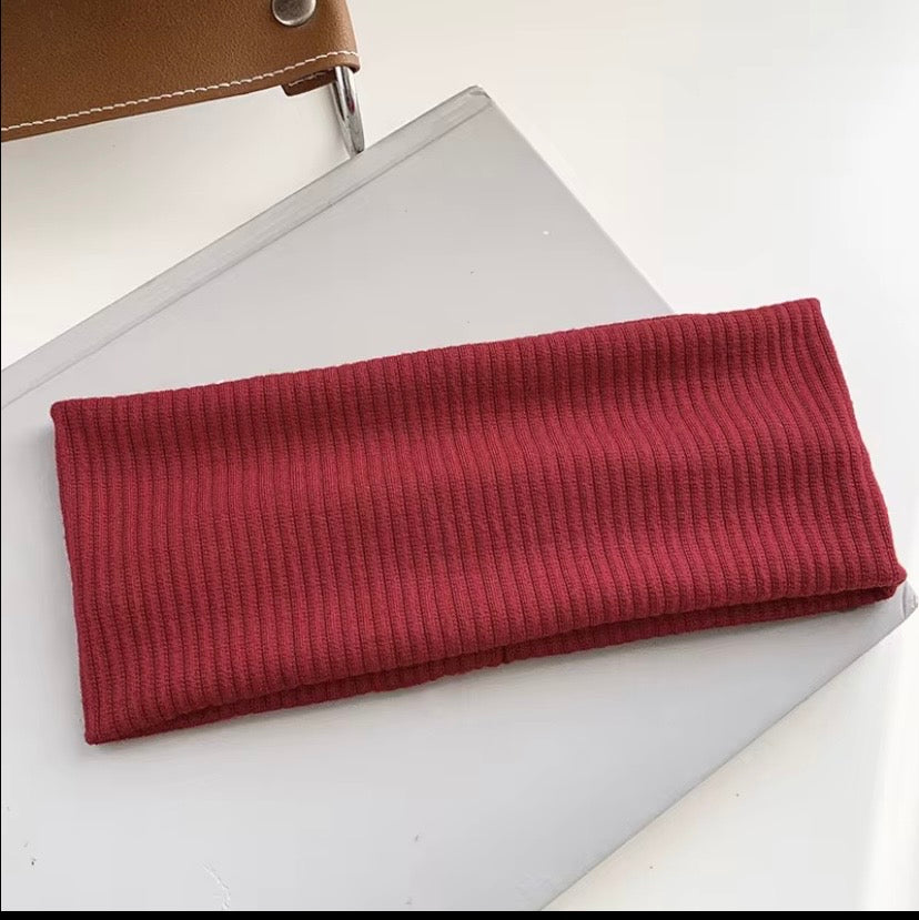 Bandeau Hijab Côtelé – 6 Coloris