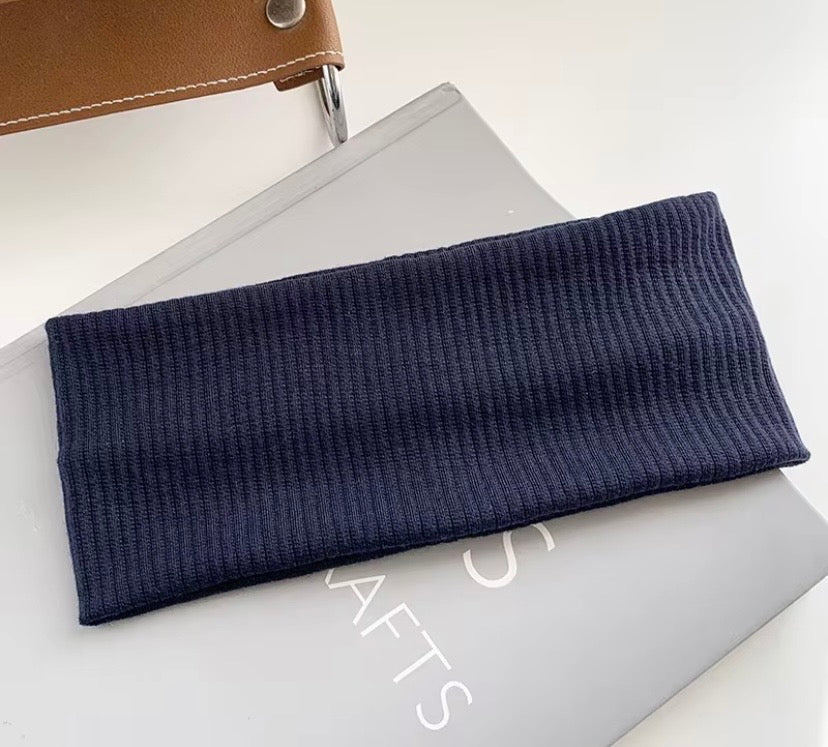 Bandeau Hijab Côtelé – 6 Coloris