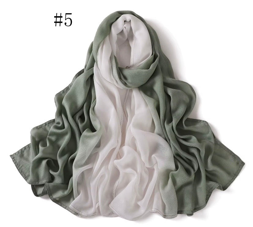 Voile Modale Dégradé Bicolore