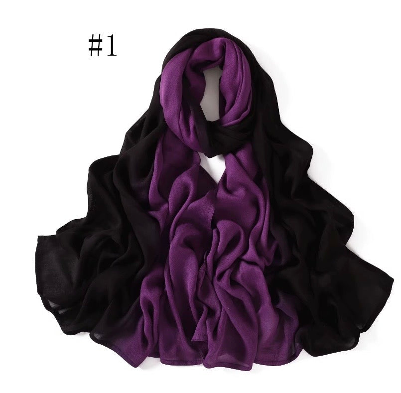 Voile Modale Dégradé Bicolore