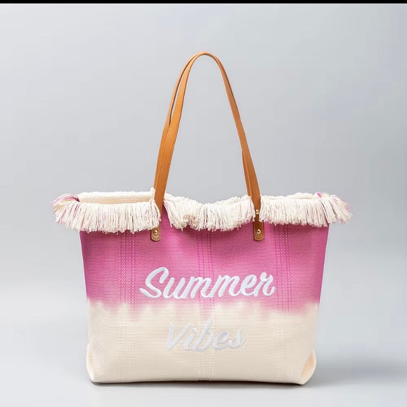 Tote Bag Summer Vibes à Franges – 6 Coloris