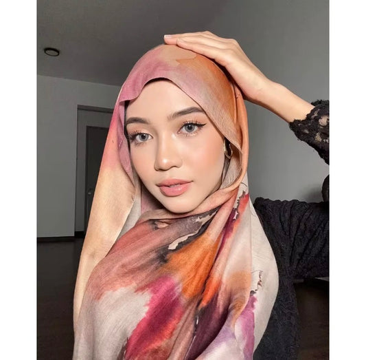 Voile  Modale Aquarelle — Rose Terracotta