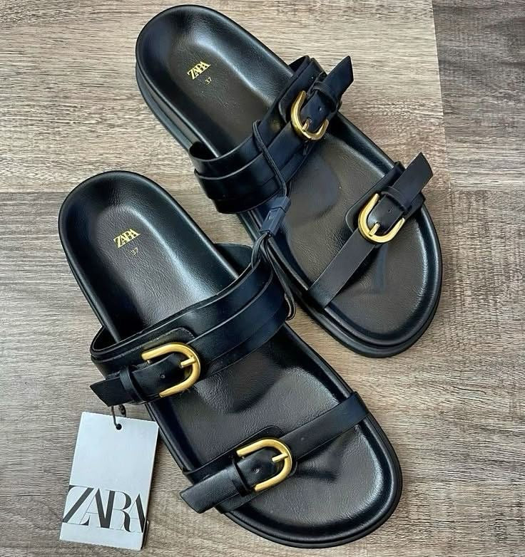 Sandales ZARA – Slides Tressées Boho