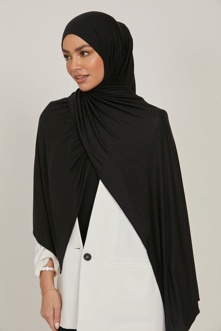 Hijab Jersey Premium – Noir