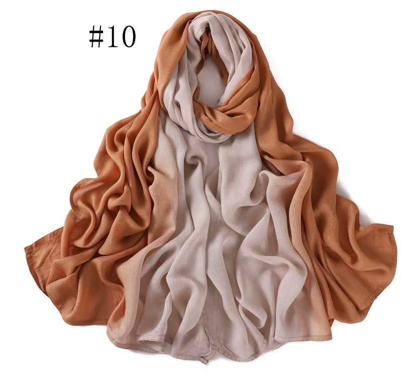 Voile Modale Dégradé Bicolore