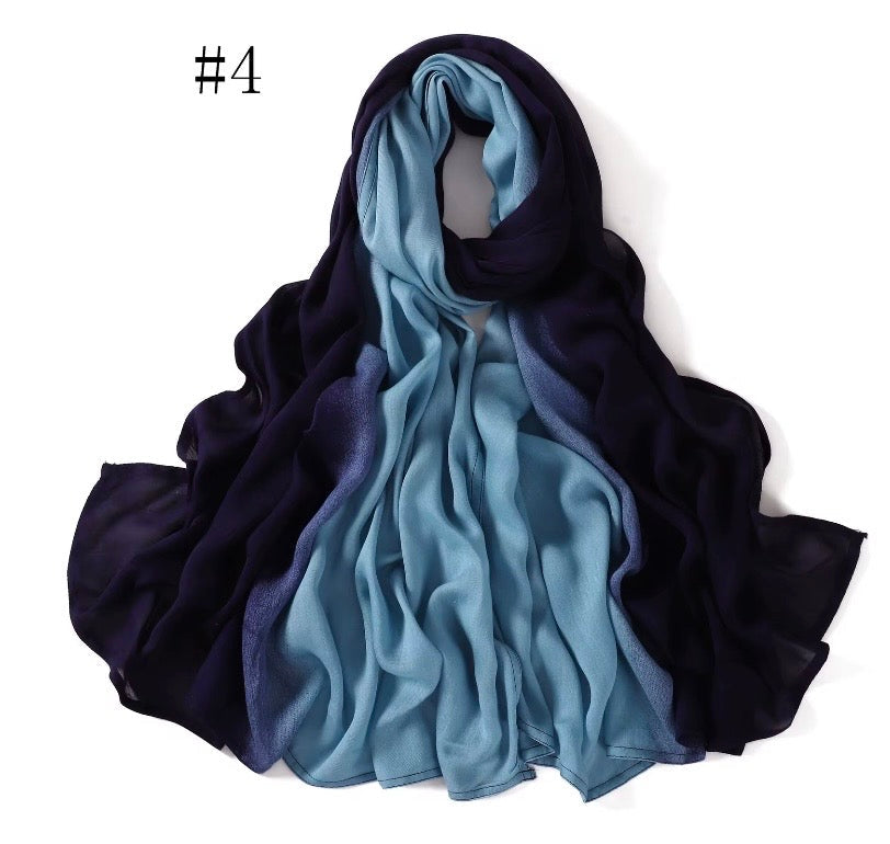 Voile Modale Dégradé Bicolore