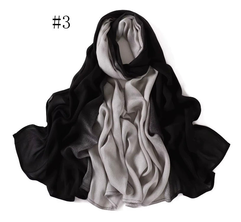 Voile Modale Dégradé Bicolore